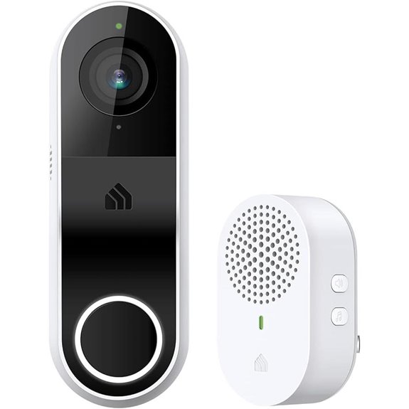 high resolution night vision doorbell