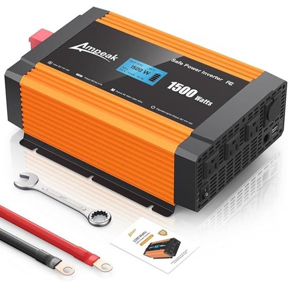 Ampeak 1500W Power Inverter with USB and AC Outlets