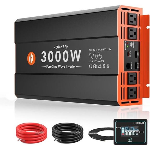 3000W Pure Sine Wave Power Inverter with USB