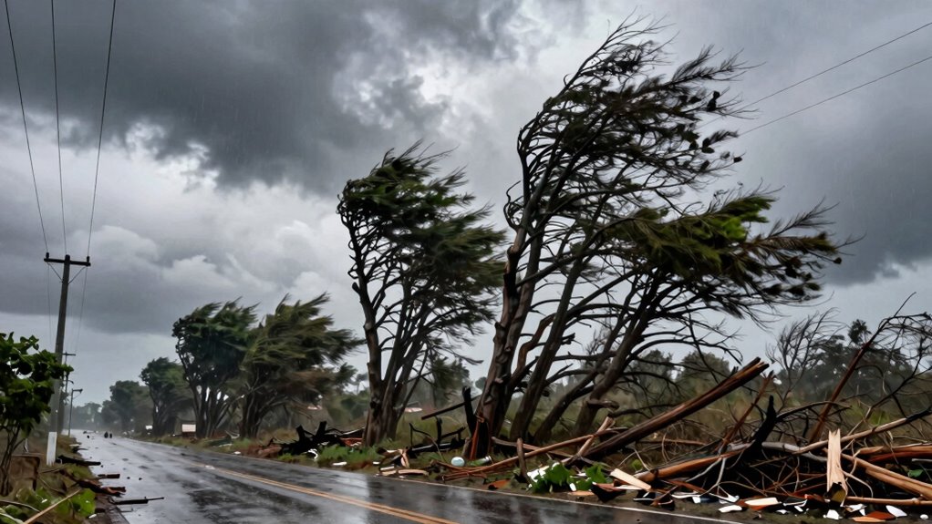 high wind power outages