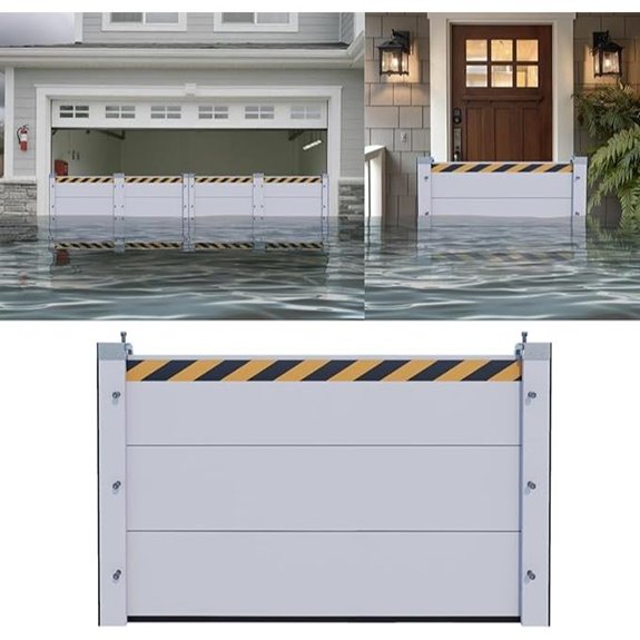 Flood Barriers for Home Reusable Aluminum Water Retaining Wall