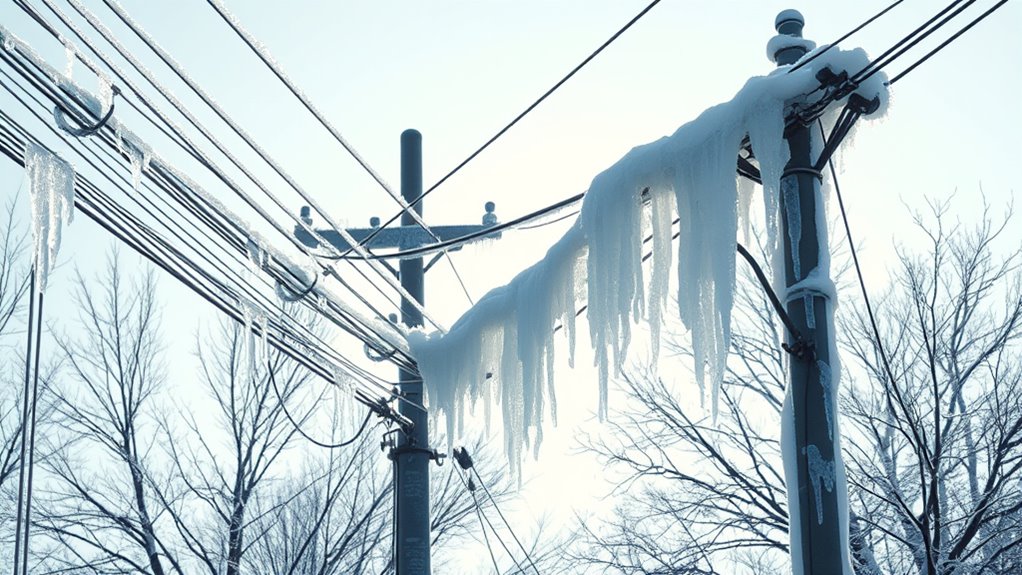 ice causes infrastructure failure