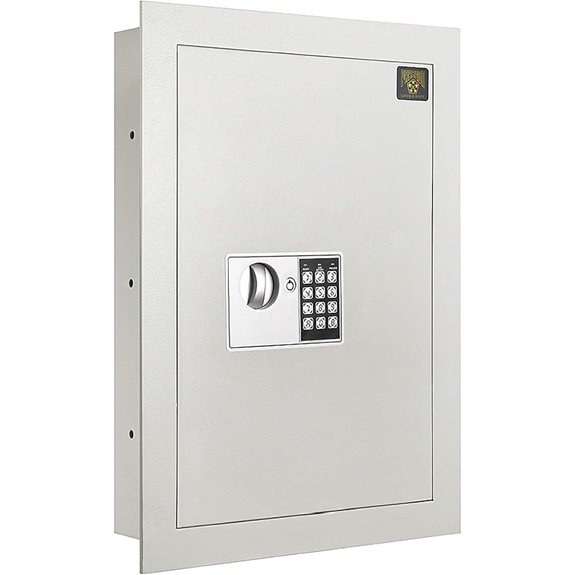 In-Wall Safe with Keypad and Override Keys