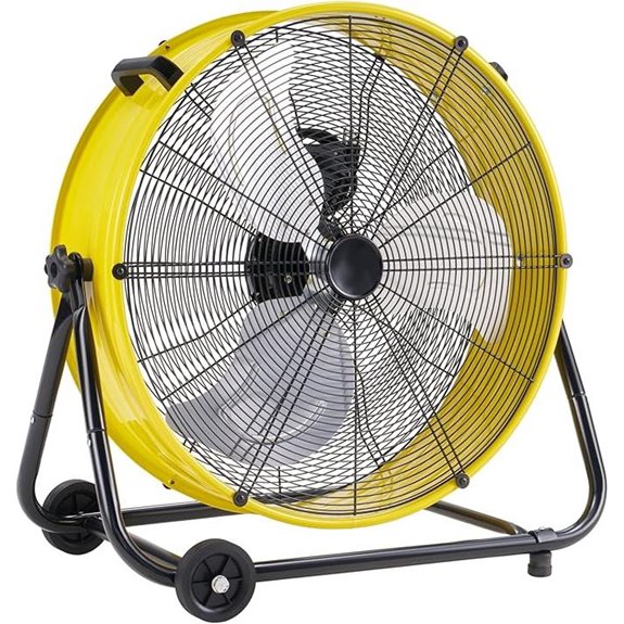 Albott 30-Inch Industrial Floor Fan with Wheels