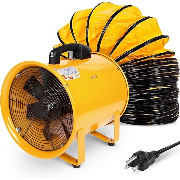 Neverest 12-Inch Industrial Blower Fan with Hose