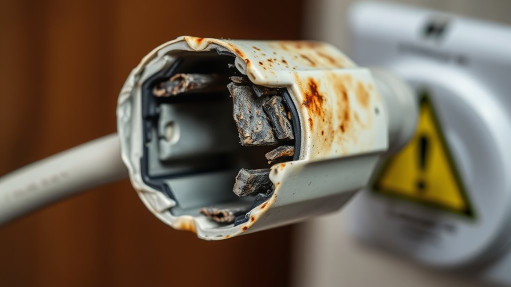 inspect cords for heat damage