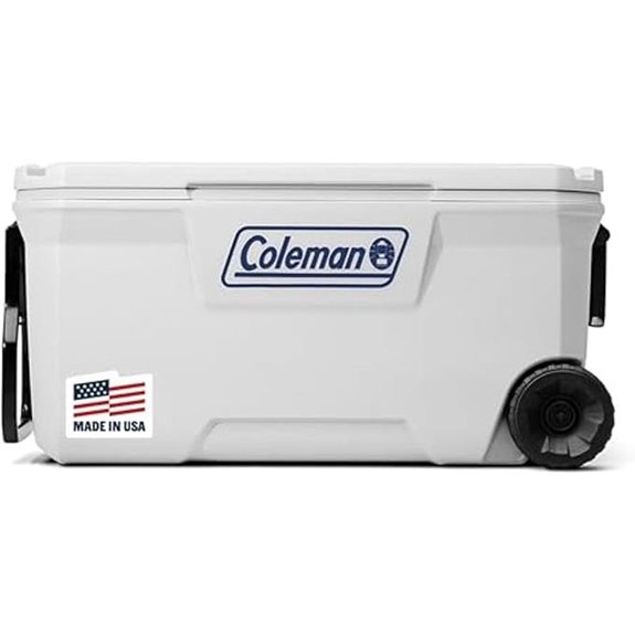 Coleman Marine Cooler with Insulation and Wheels