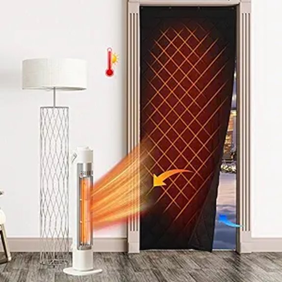RYB HOME Insulated Door Curtain for Winter