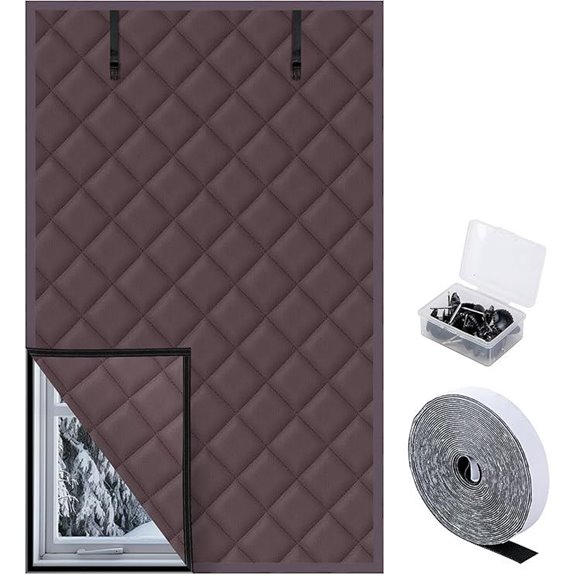 Winter Insulated Window Curtain with Fastener