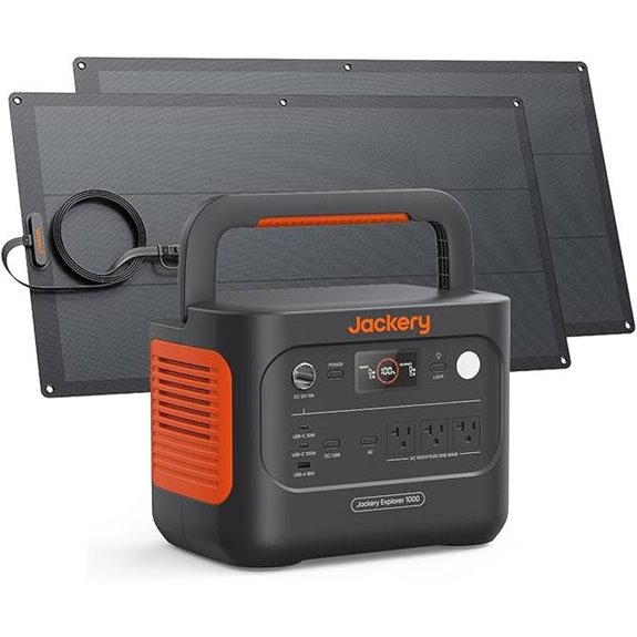 Jackery 1000V2 Solar Generator with 2 Panels