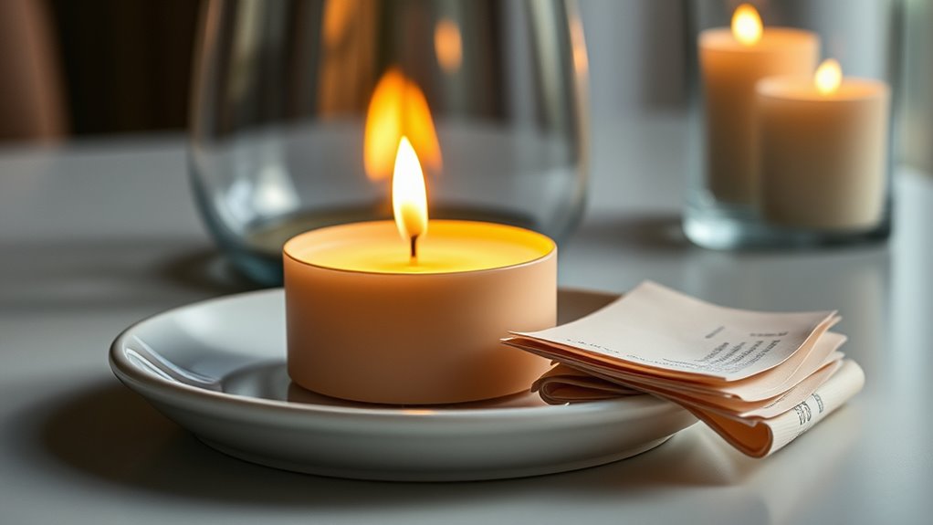 keep candles away from flammables