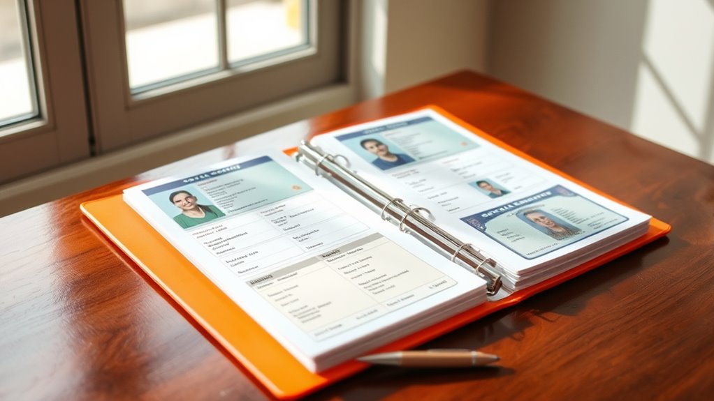 keep id documents organized