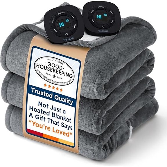 Bedsure King Electric Blanket with Dual Controls