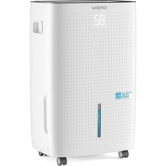 Waykar 150 Pints Dehumidifier with Pump for Large Spaces