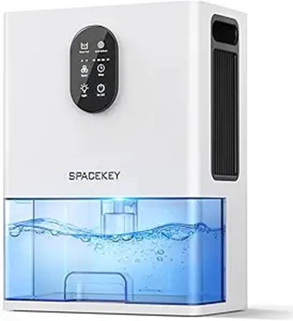Dehumidifier with 106 OZ Water Tank and LED Light
