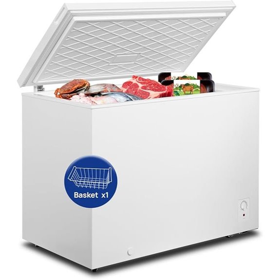 14 Cu Ft Chest Freezer with Adjustable Temperature