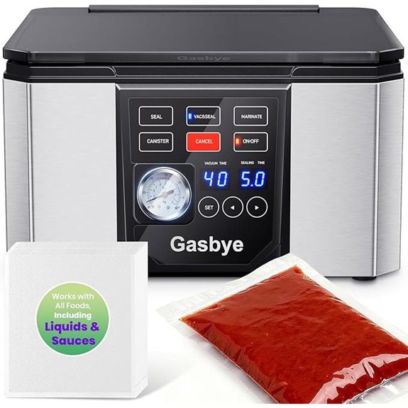 Large Chamber Vacuum Sealer with 30 Bags and Seal Bar