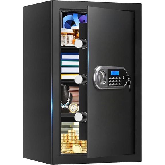 Large Fireproof Digital Safe for Home Use