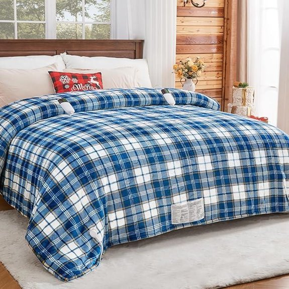 Electric King Size Heated Blanket with Dual Control