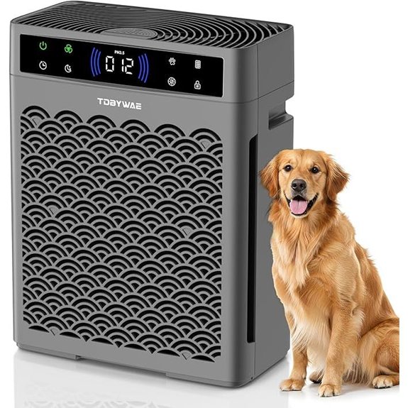 Large Room Air Purifier with Air Quality Monitor