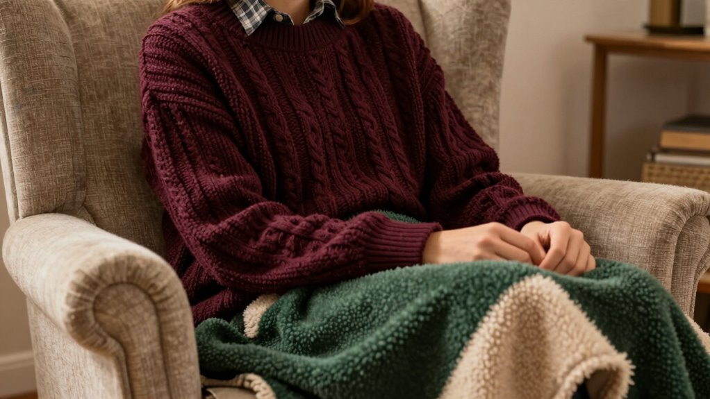 layered clothing for warmth