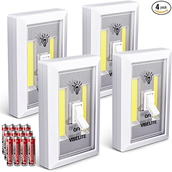VIBELITE LED Night Light Switch 4-Pack