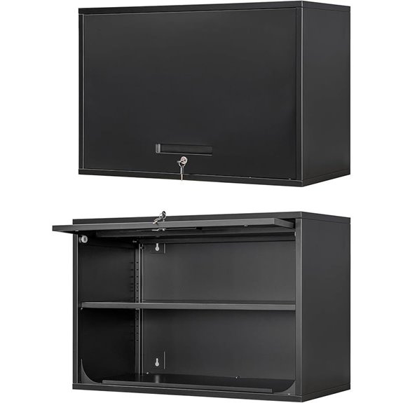 Metal Wall Cabinet with Locking Door
