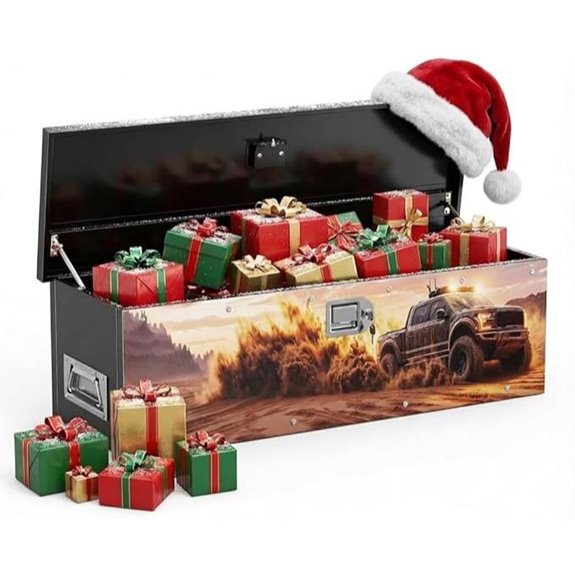 F150 Truck Bed Toolbox Lockable Rust-Resistant Alloy Steel