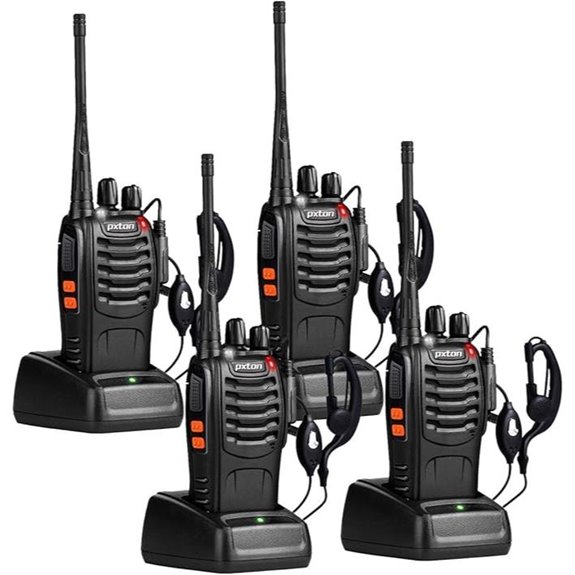 Pxton 16-Channel Long Range Walkie Talkies (4 Pack)