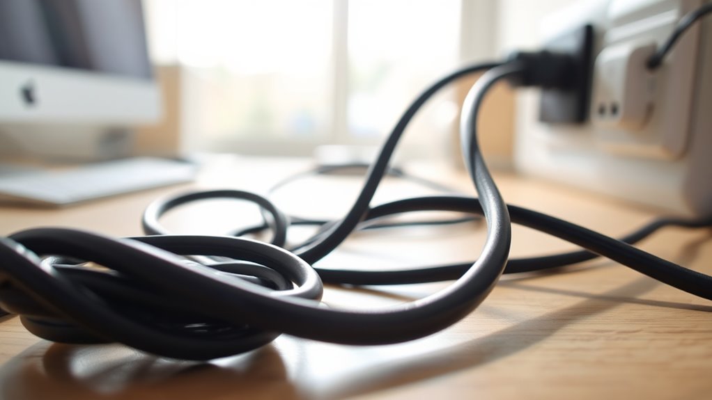 longer cords cause voltage loss