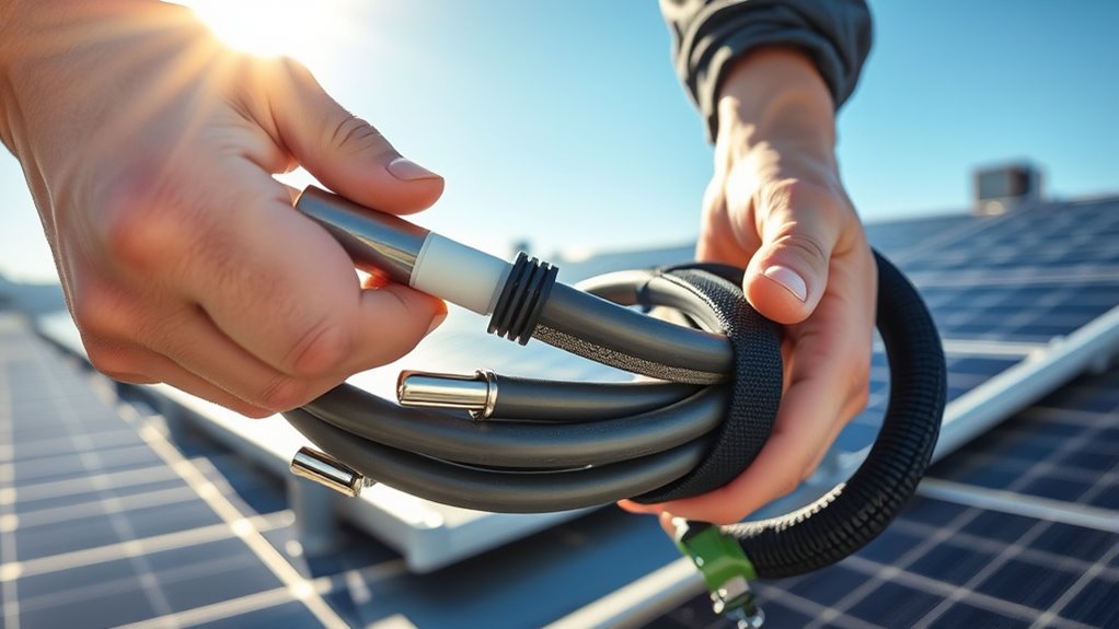 loosely coil and secure