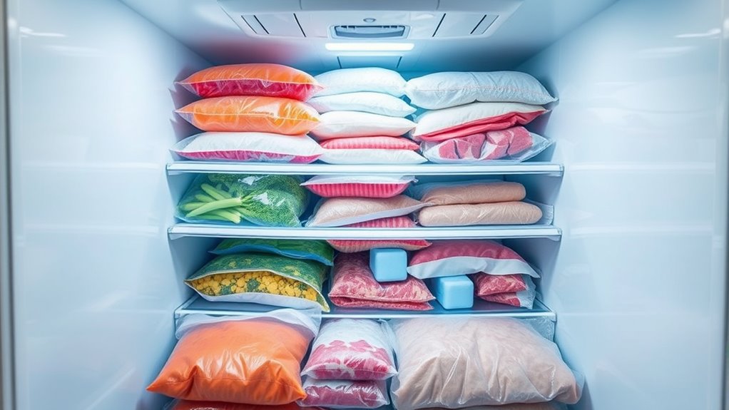 maintain balanced freezer airflow