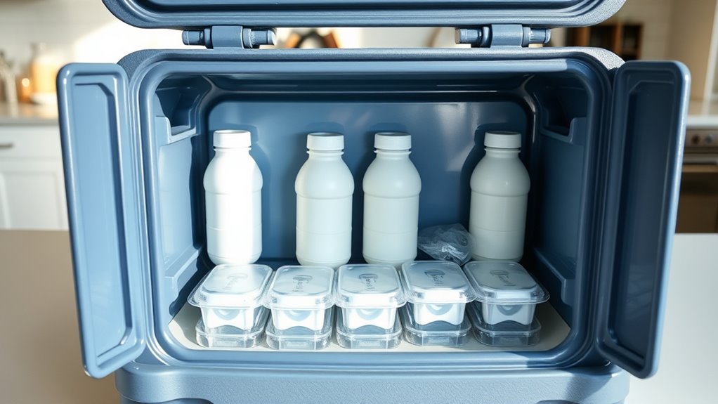 maintain breastmilk cold storage
