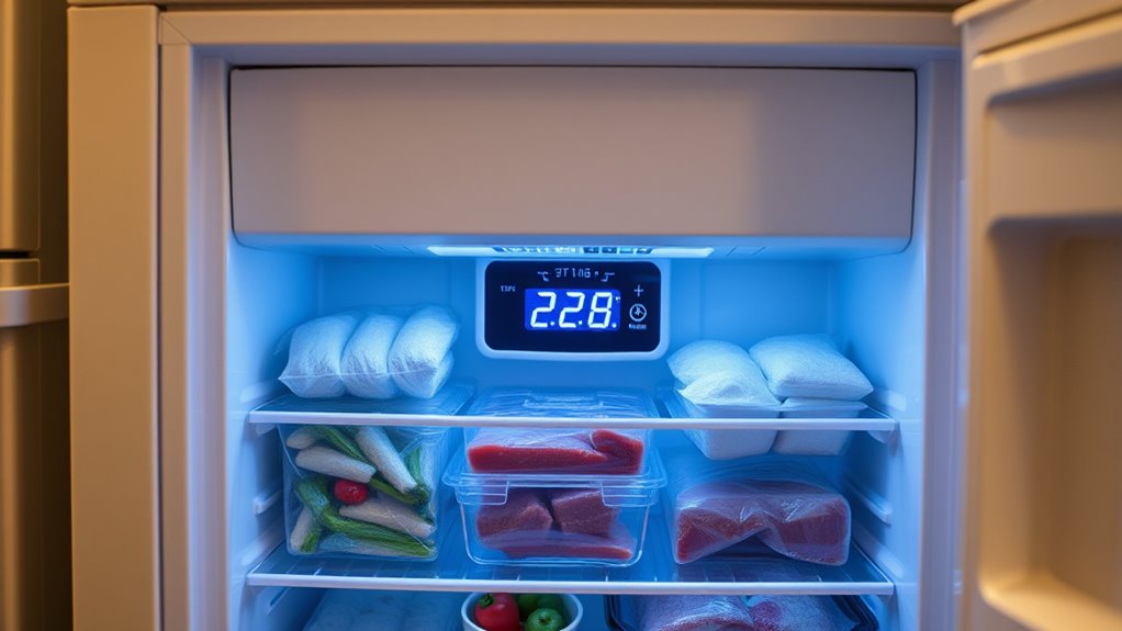 maintain consistent freezer temperature