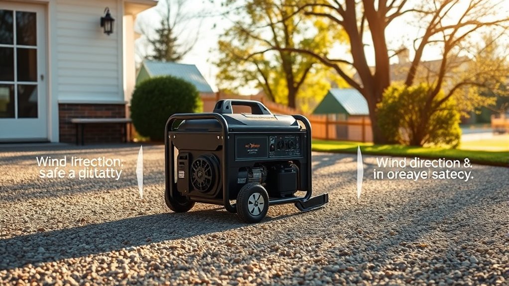 maintain safe generator distance