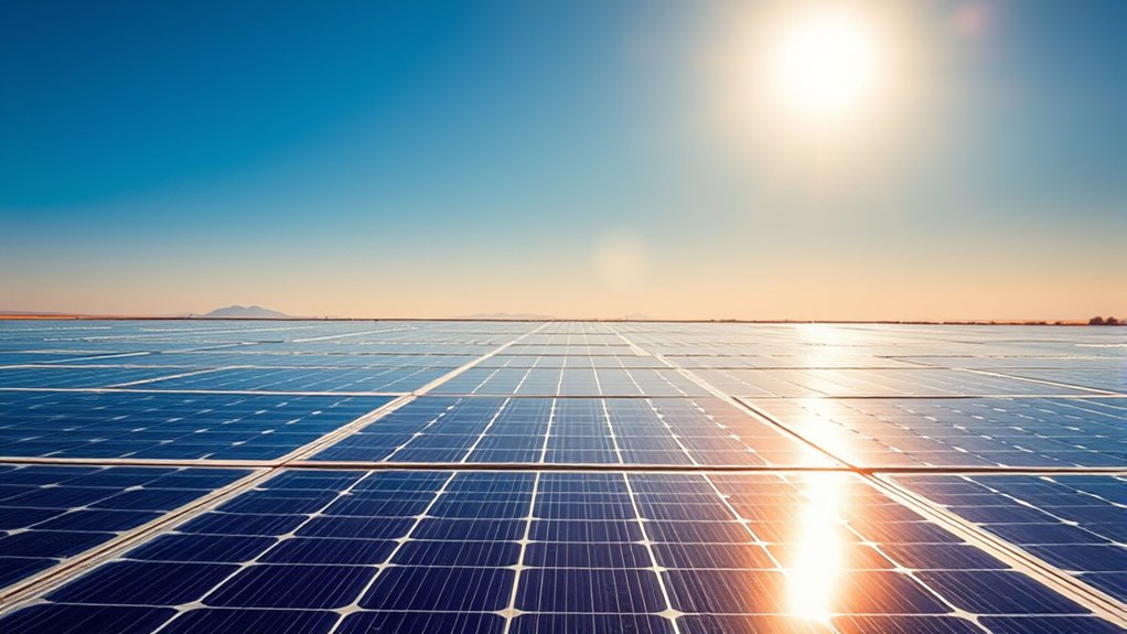 midday heat reduces solar power
