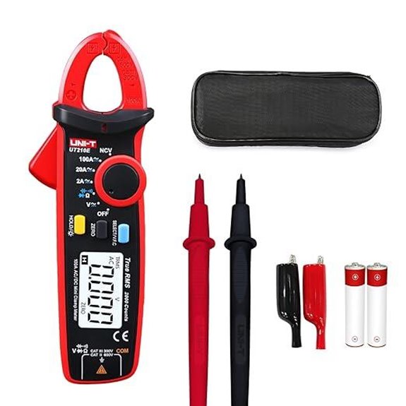 UNI-T UT210e Mini Clamp Meter & Alligator Clips