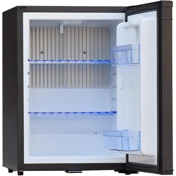 Smad Compact Mini Fridge with Lock and Noise Absorption