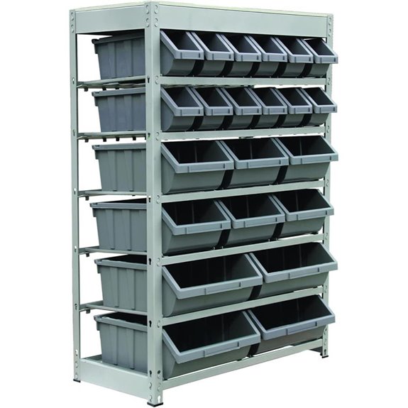 King's Rack Heavy Duty Steel Storage with 22 Bins