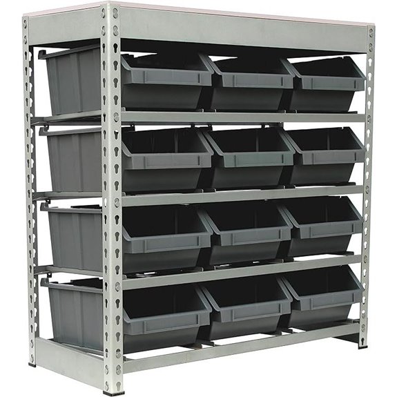 King's Rack Steel Storage System with Bins