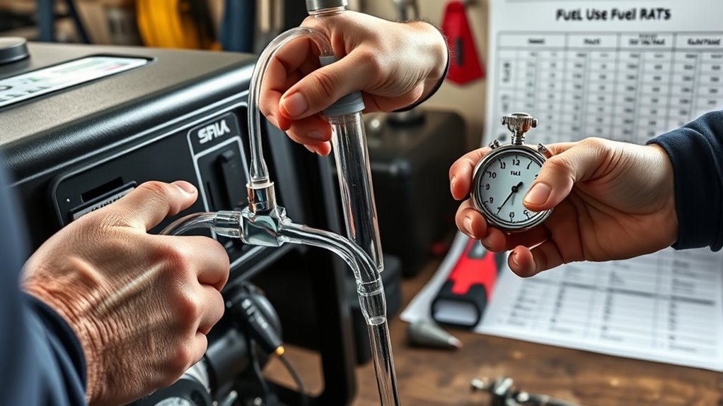 monitor generator fuel efficiency