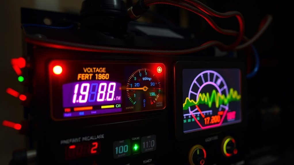 monitor voltage and frequency