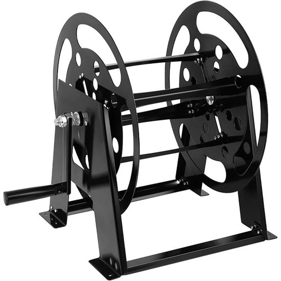 RV Power Cord Reel with Mountable Frame