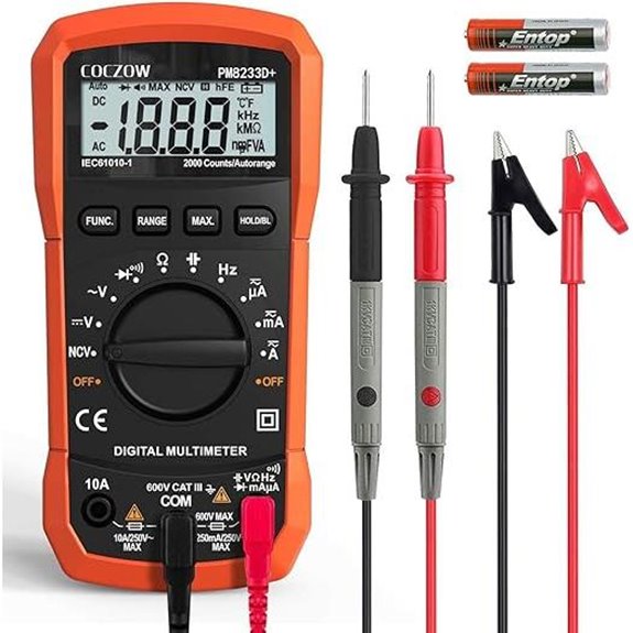 Digital Multimeter Tester for Voltage Current Resistance