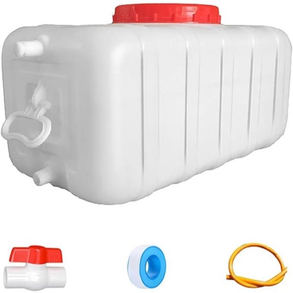 Plastic Water Tank with Faucet Multiple Sizes