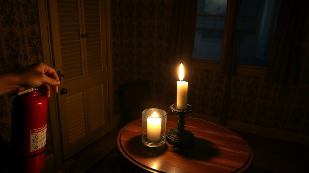 never leave candles unattended