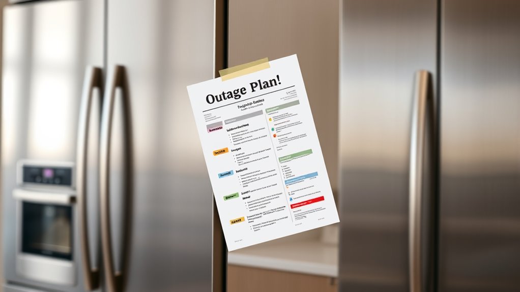 one page outage response plan