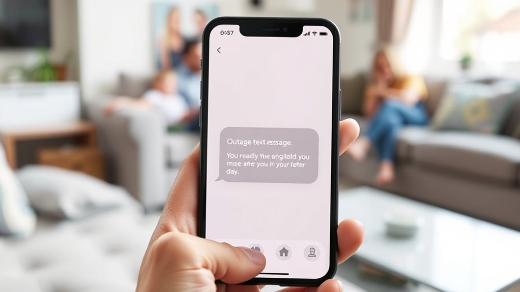 optimal outage communication timing