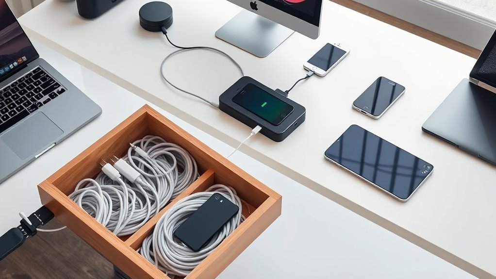 organize label conceal cables