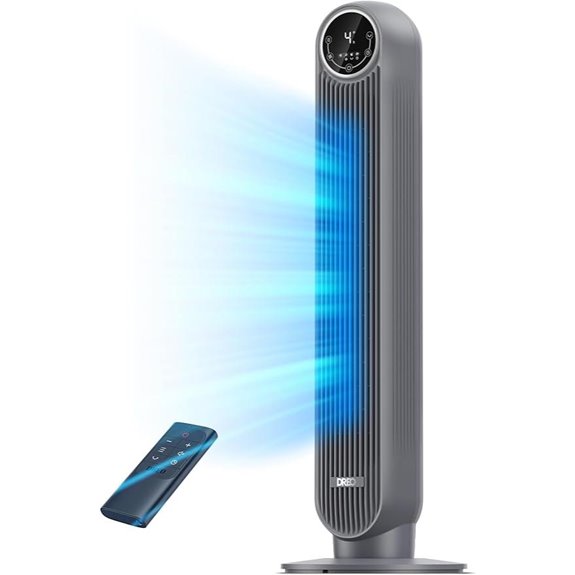 Dreo Tower Fan with Oscillation and Multiple Settings